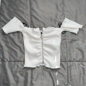 Zip Crop Top
